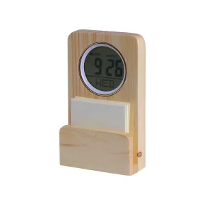 تقویم دیجیتال و استند چوبی کاغذ یادداشت رومیزی (کد 5608)