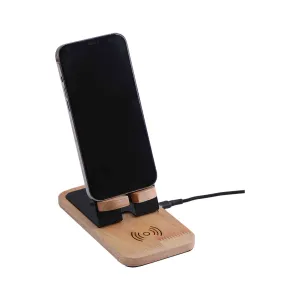 پایه شارژر وایرلس چوبی رومیزی (کد 111M)