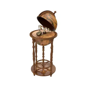 تلفن ایستاده طرح کره زمین چوبی کد 4531